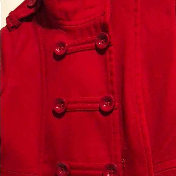 ✨Price Drop! ✨ Red Pea coat - Picture 3 of 5